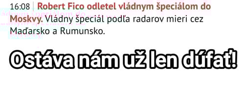 Biely dym bude pozitívne znamenie?
